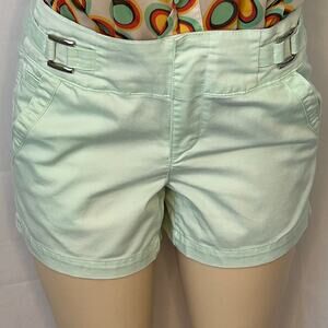 One Five One Mint Green High Rise Shorts Adjustable Waist